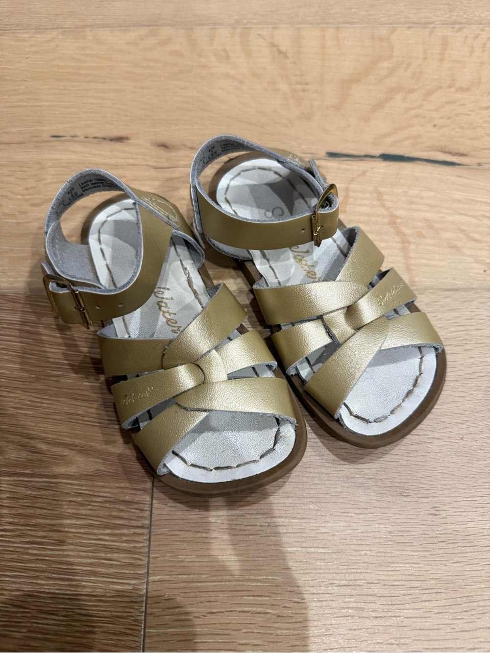 Gold Salt Water Sandals by Hoy - Picture 3 of 5